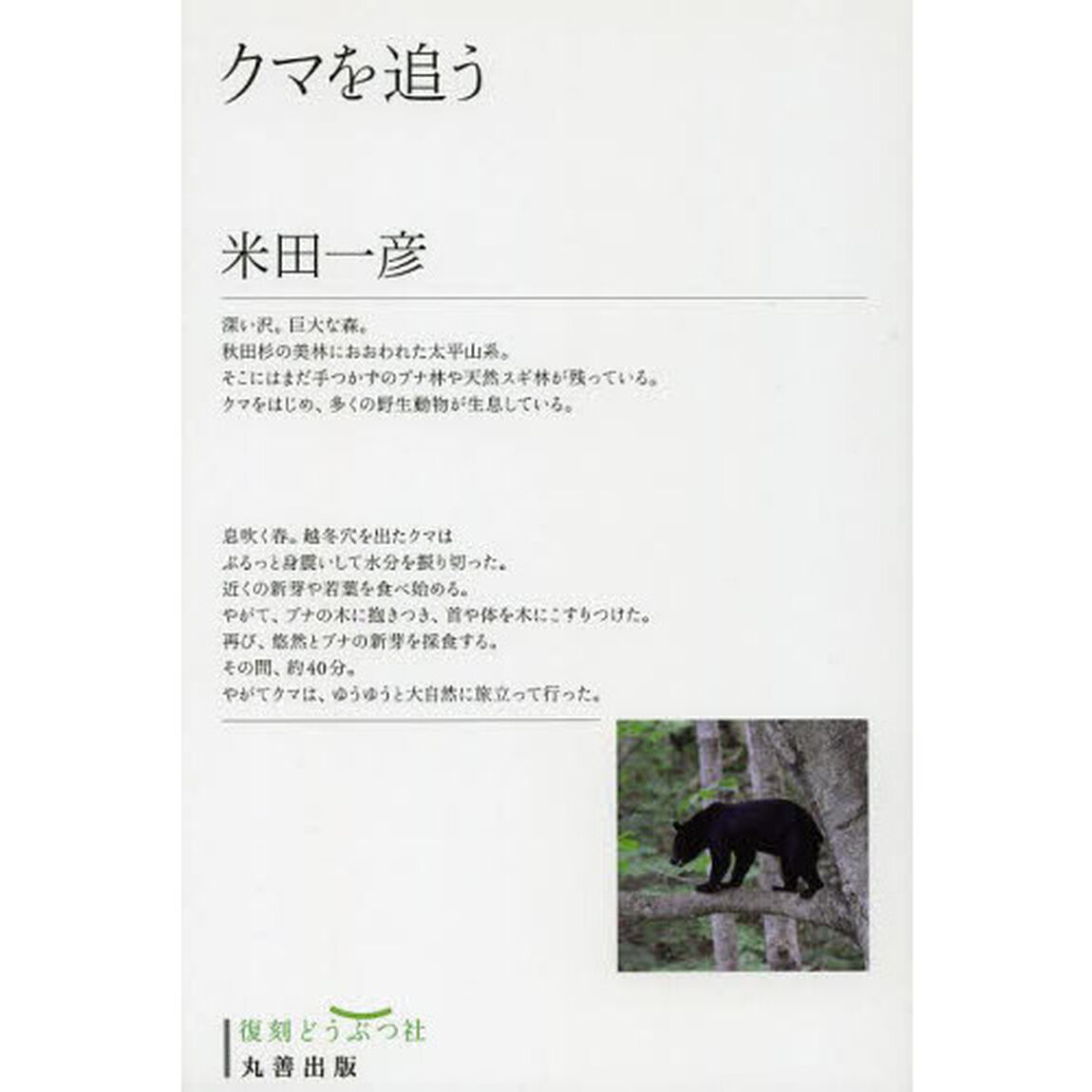 クマを追う　復刻