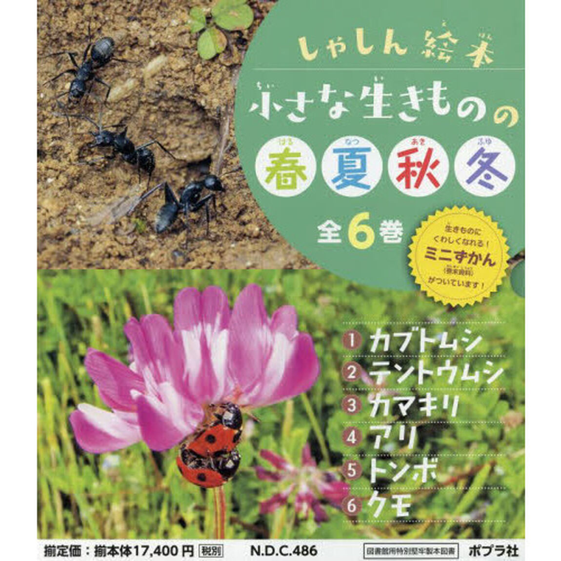 小さな生きものの春夏秋冬　しゃしん絵本　６巻セット