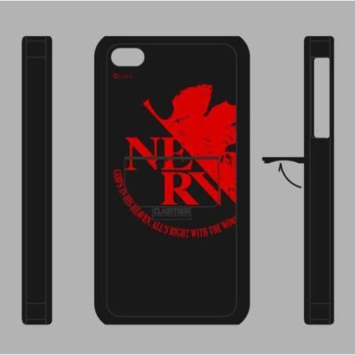 CLAUSTRUM iPhone4・4s HOLDER　&ldquo;FLAP PET-G&rdquo;　NERV MODEL ブラック