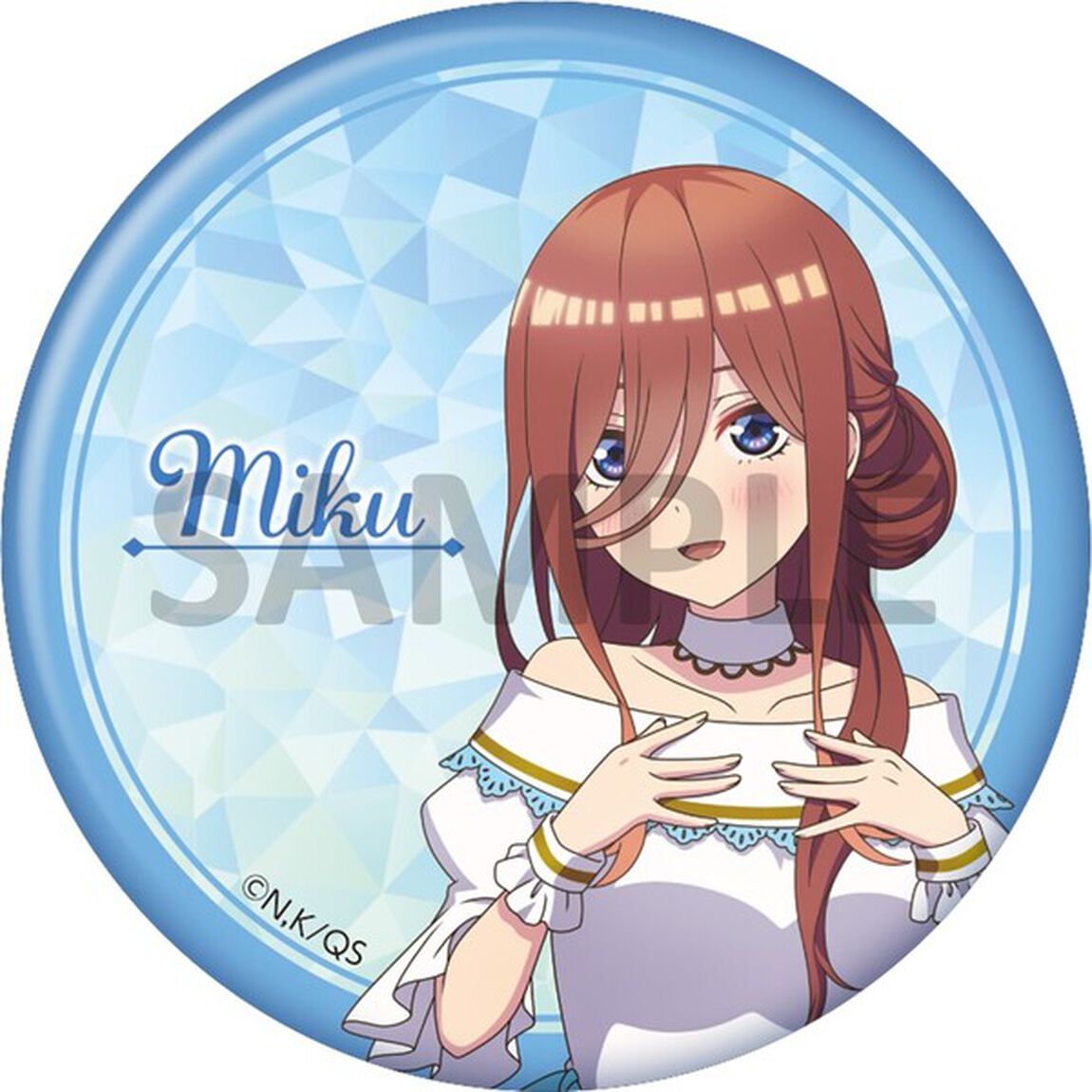 TVスペシャルアニメ『五等分の花嫁∽』缶バッジ5個セット/白アイドルver.