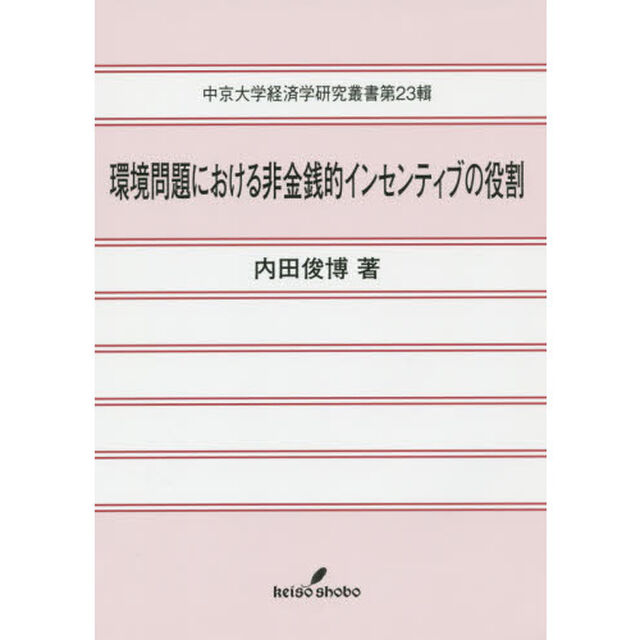 環境問題における非金銭的インセンティブの役割