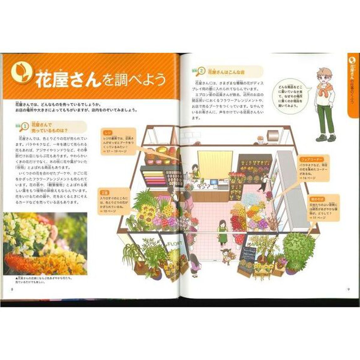 仕事のくふう、見つけたよ　〔３〕「花屋さん・ドラッグストア」