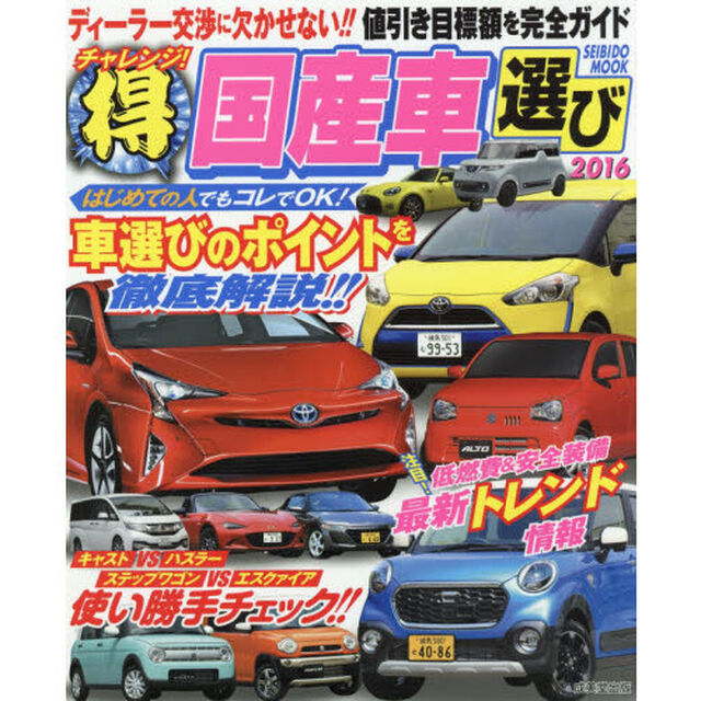 チャレンジ！マル得国産車選び　２０１６「はじめての人でもコレでＯＫ！車選びのポイントを徹底解説！！」