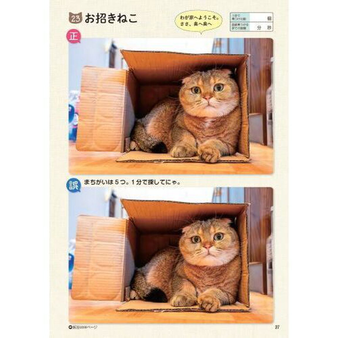 ねこのまちがいさがし　にゃんと１分見るだけ！記憶脳瞬間強化　８