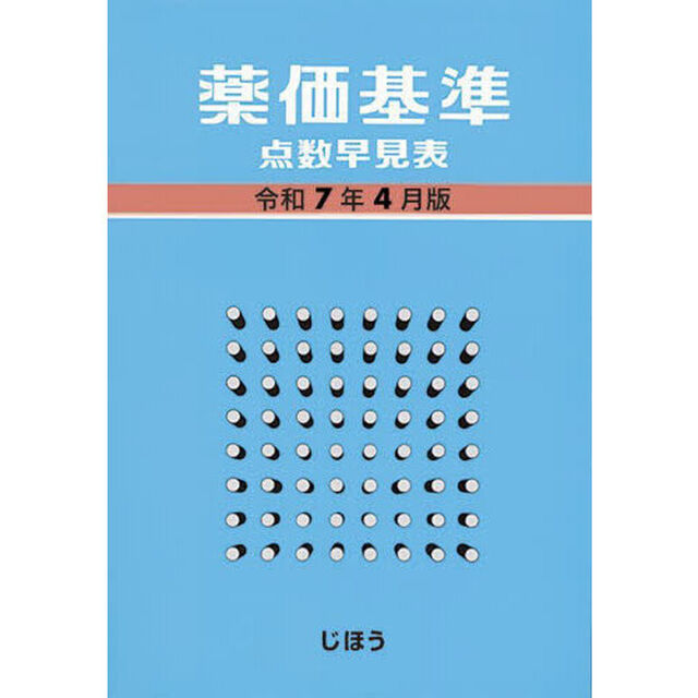 薬価基準点数早見表　令和７年４月版