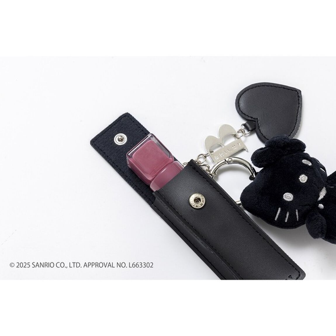 HELLO KITTY &times; BRILMY いつでもササッとお直しできる ズボラに優しいミラー付きリップチャーム BOOK BLACK ver. SPECIAL PACKAGE（セブン‐イレブン／セブンネット限定）