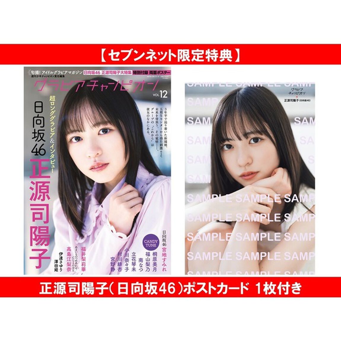 グラビアチャンピオン　VOL.12【セブンネット限定特典：正源司陽子（日向坂46）ポストカード 1枚付き】