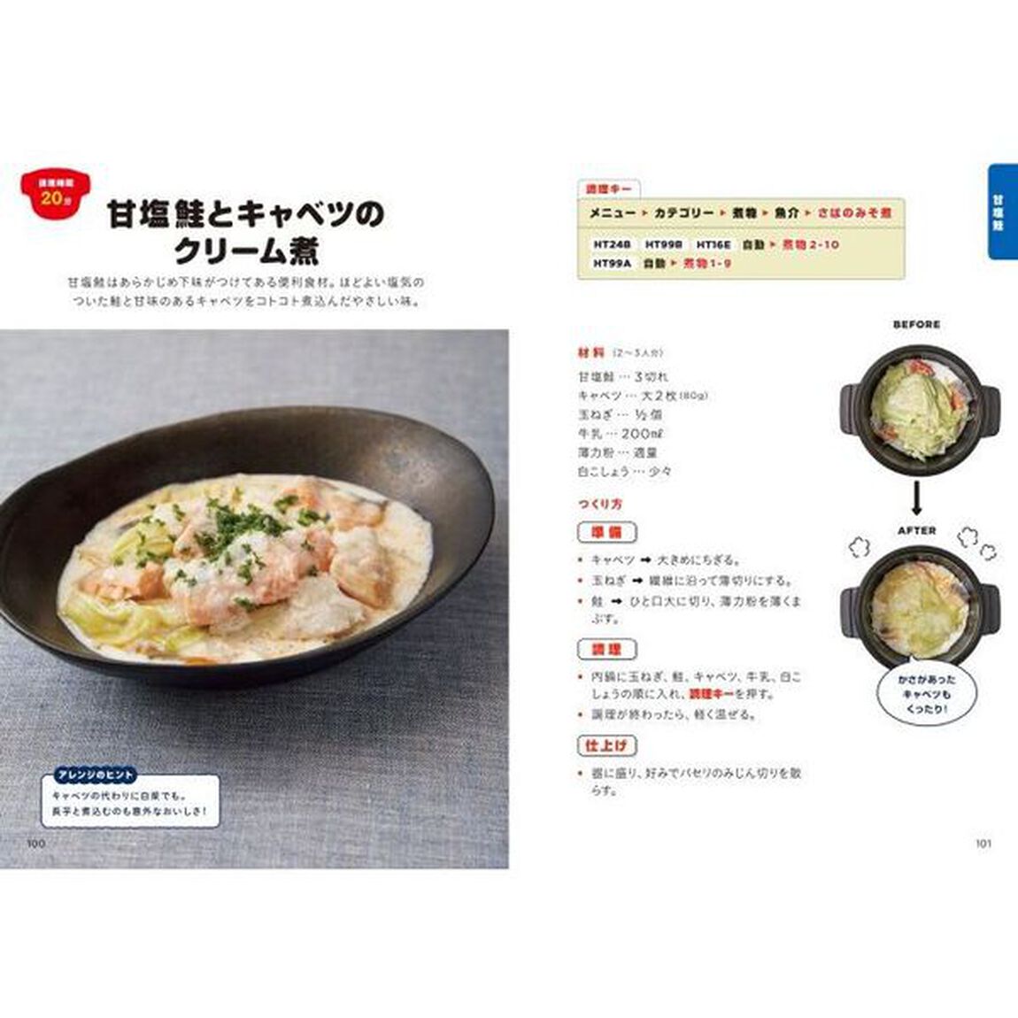 ホットクックお助けレシピ肉と魚のおかず　少ない材料＆調味料で、あとはスイッチポン！