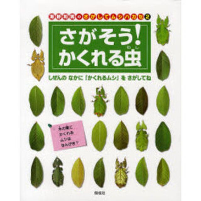 海野和男のさがしてムシハカセ　２「さがそう！かくれる虫　しぜんのなかに「かくれるムシ」をさがしてね」