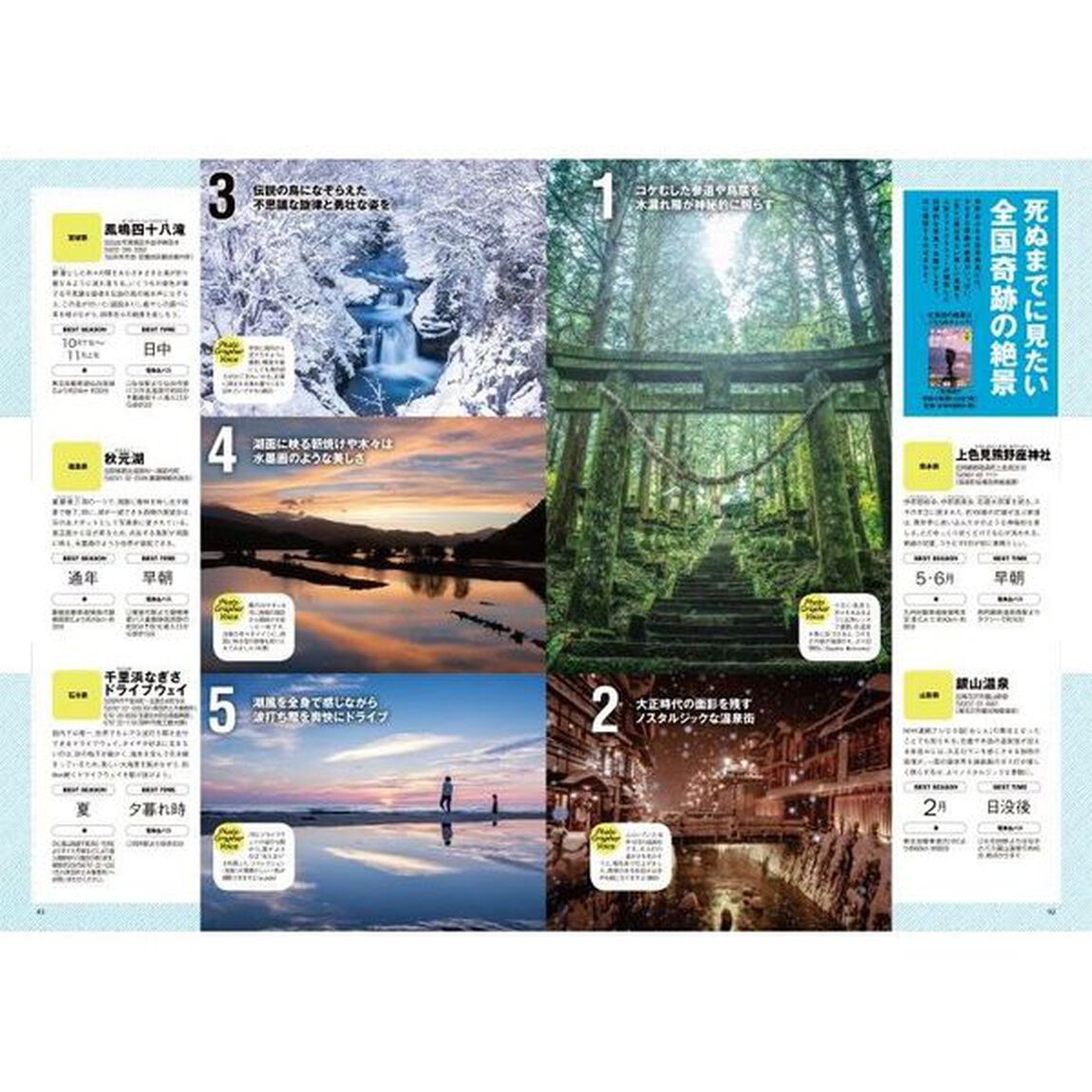 東京近郊で奇跡の絶景に出会う旅　前年版から総入れ替え！エリア別全８６景１８０スポット