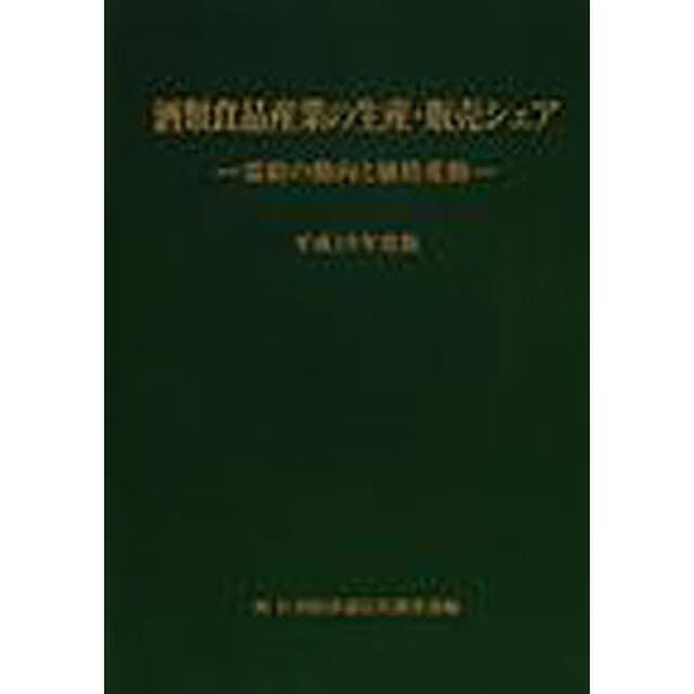 酒類食品産業の生産・販売シェア　需給の動向と価格変動　平成１９年度版