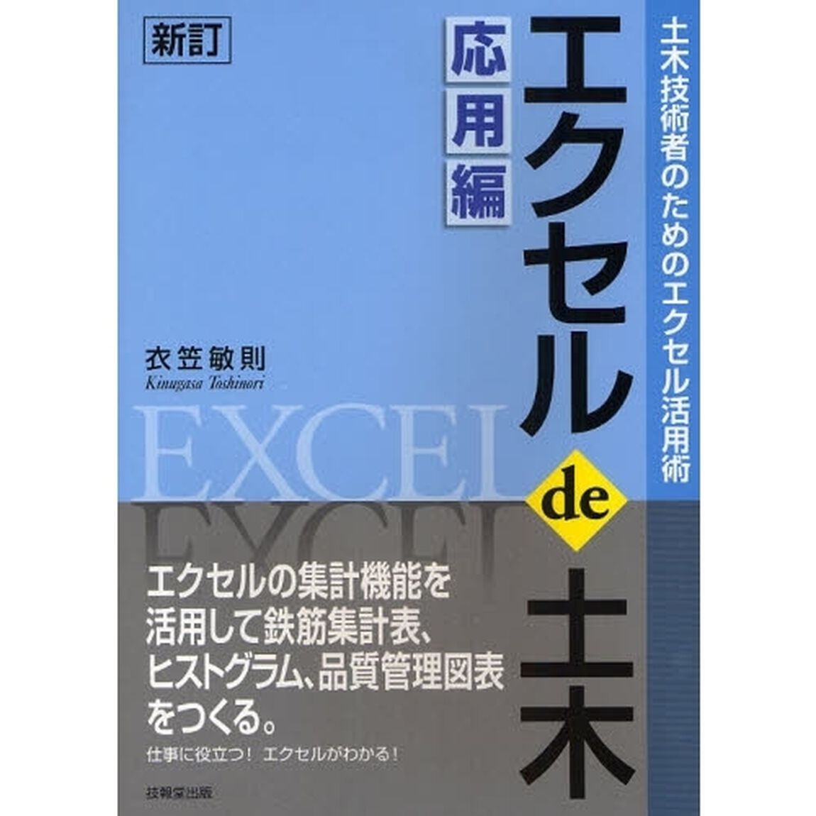 エクセルｄｅ土木　土木技術者のためのエクセル活用術　応用編「新訂」