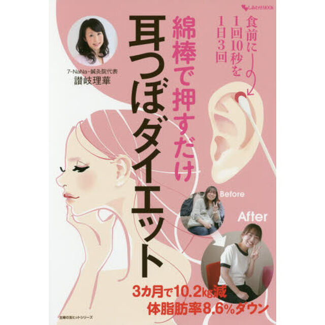 綿棒で押すだけ耳つぼダイエット　３カ月で１０．２ｋｇ減体脂肪８．６％ダウン