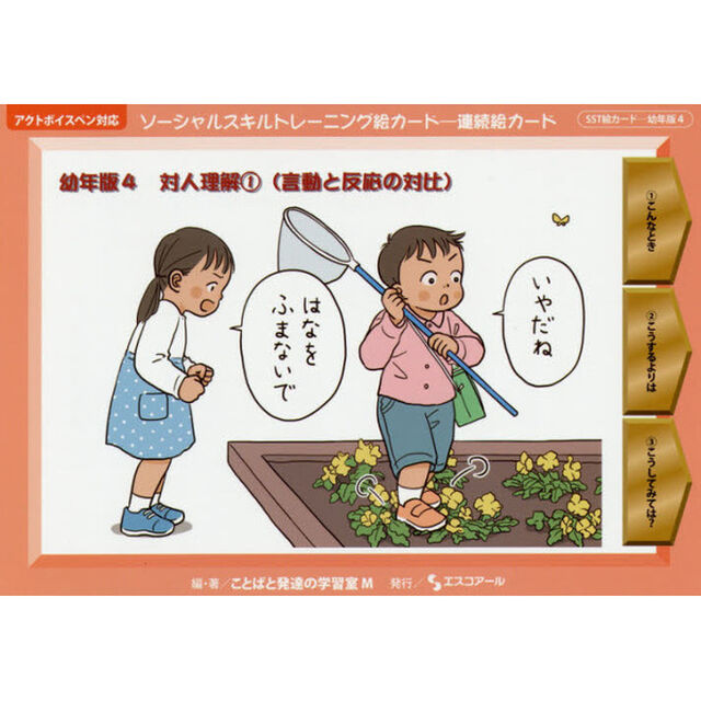 ソーシャルスキルトレーニング絵カード－連続絵カード　幼年版４「対人理解　１」