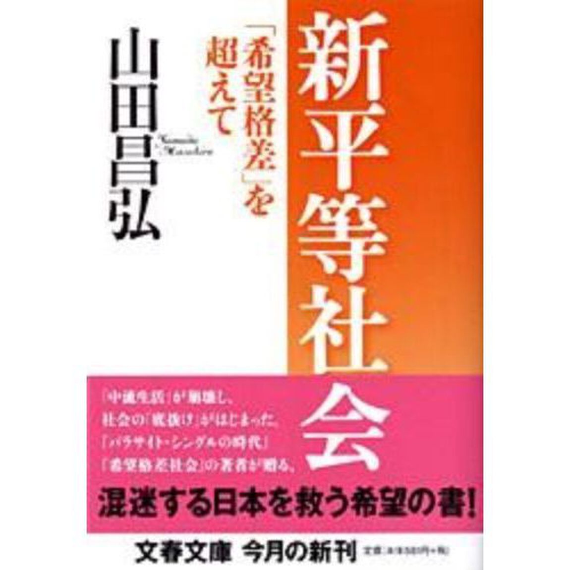 新平等社会　「希望格差」を超えて