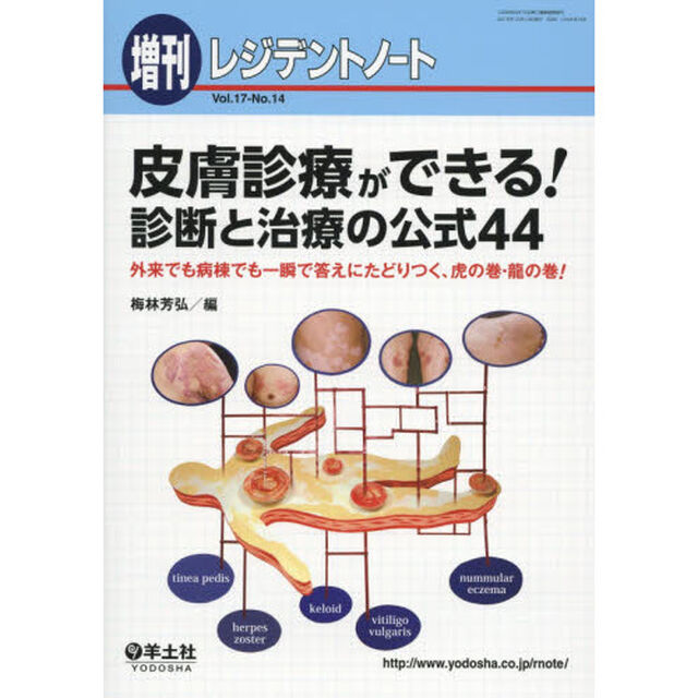 皮膚診療ができる！診断と治療の公式４４　外来でも病棟でも一瞬で答えにたどりつく、虎の巻・龍の巻！