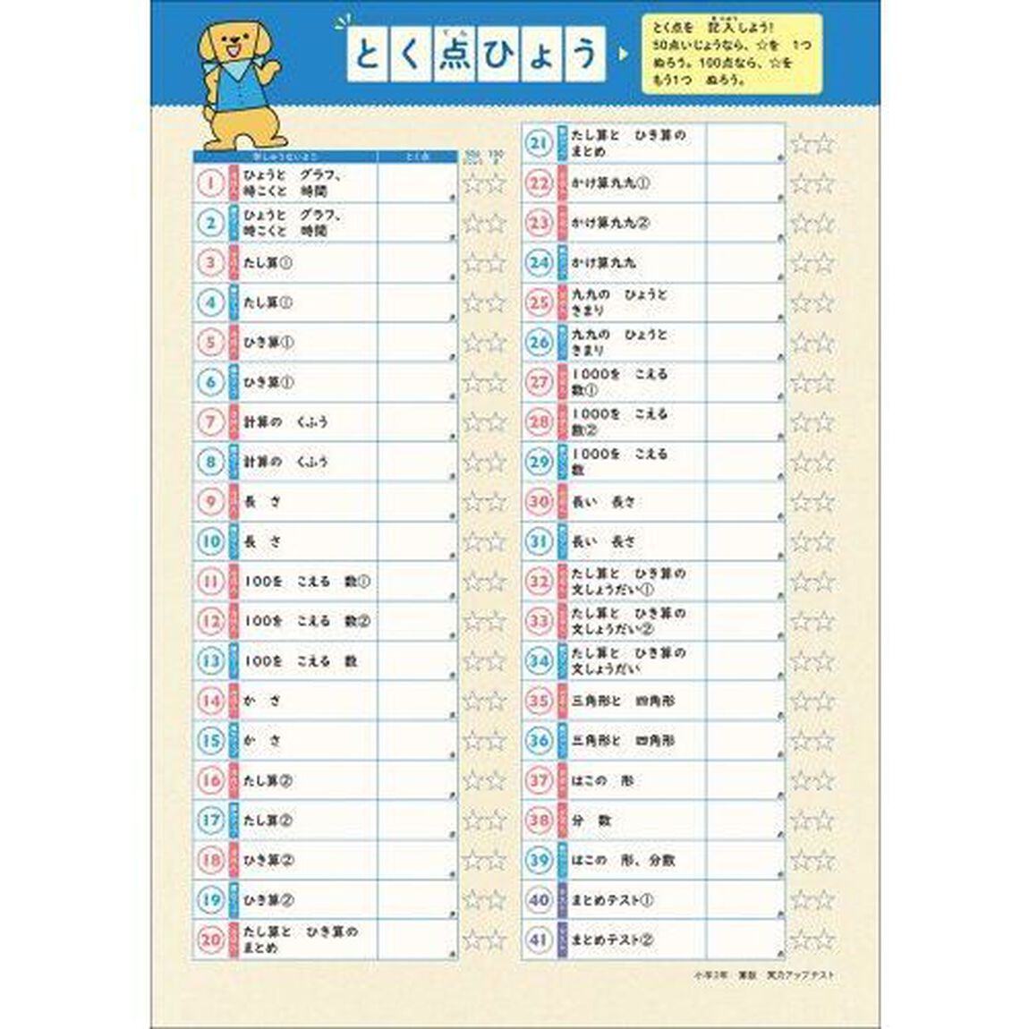 小学２年算数実力アップテスト「改訂版」