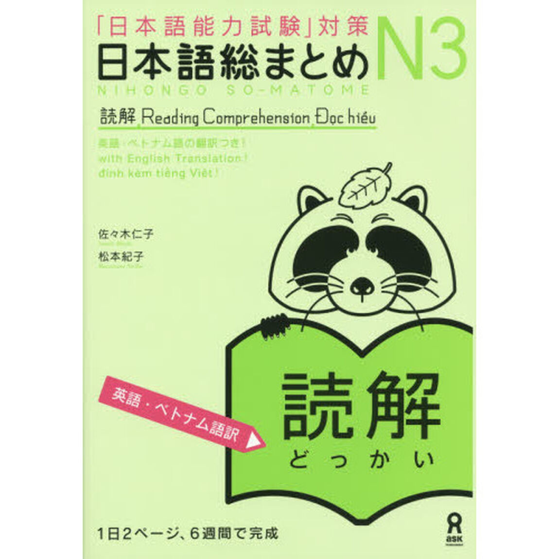 日本語総まとめ　Ｎ３　読解　英語・ベトナ