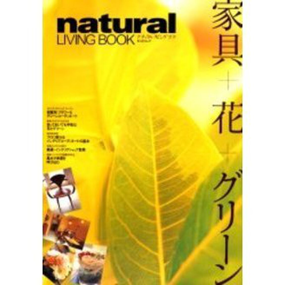 ナチュラルリビングブック　家具＋花＋グリーン