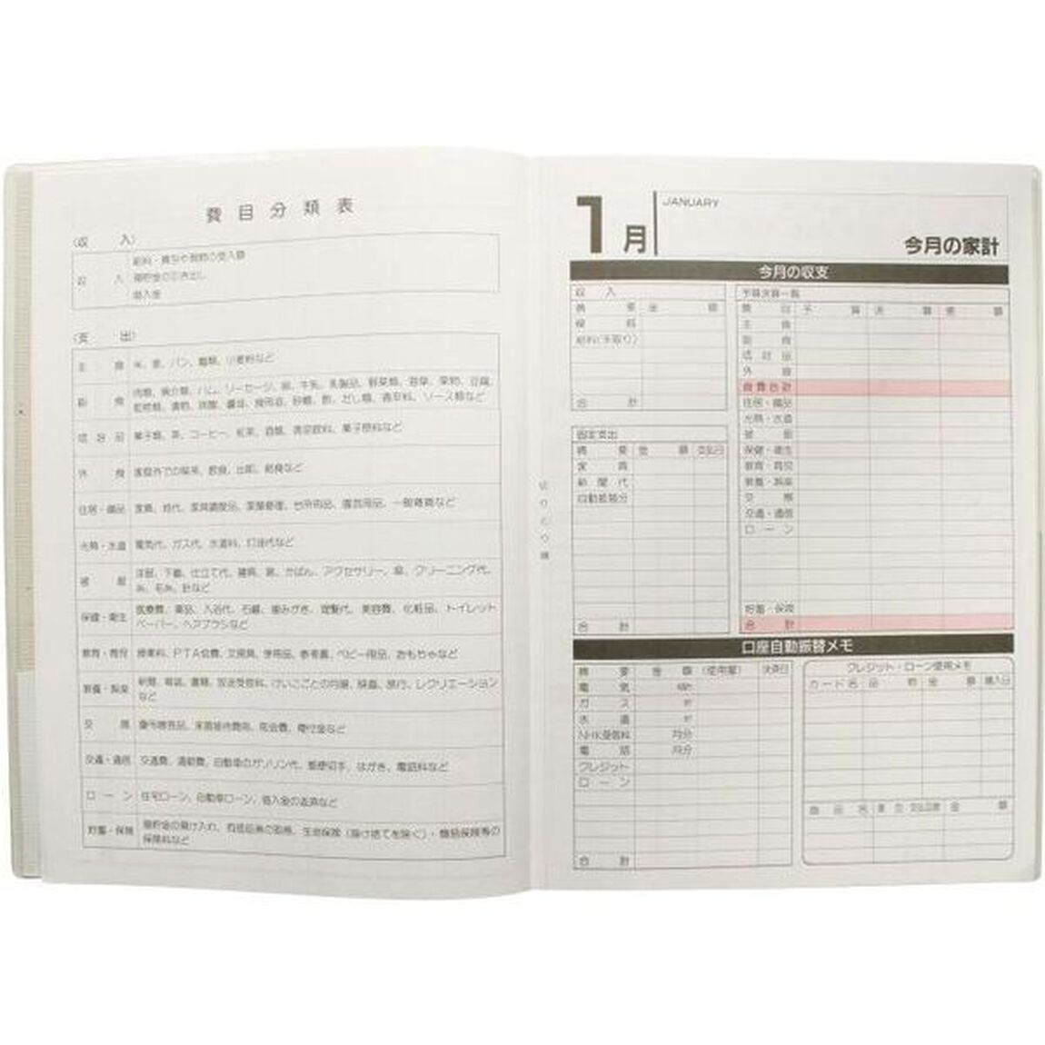 ５１２１．ＳＡＮＮＯマイプラン家計簿Ｂ５