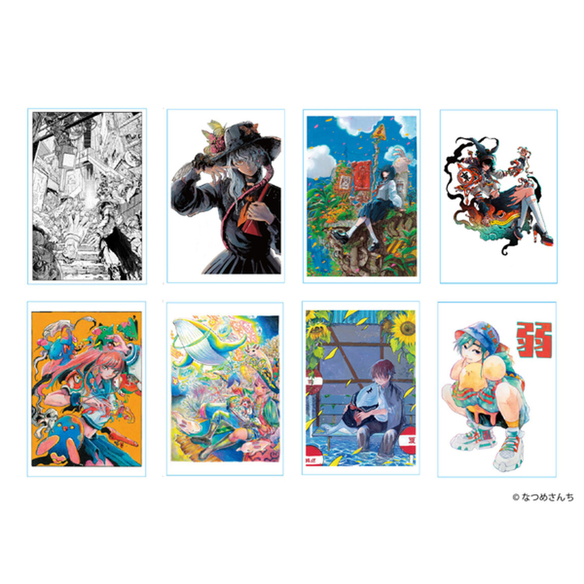 【なつめさんち】原画展「SAVE PAINT」ポストカードセット B