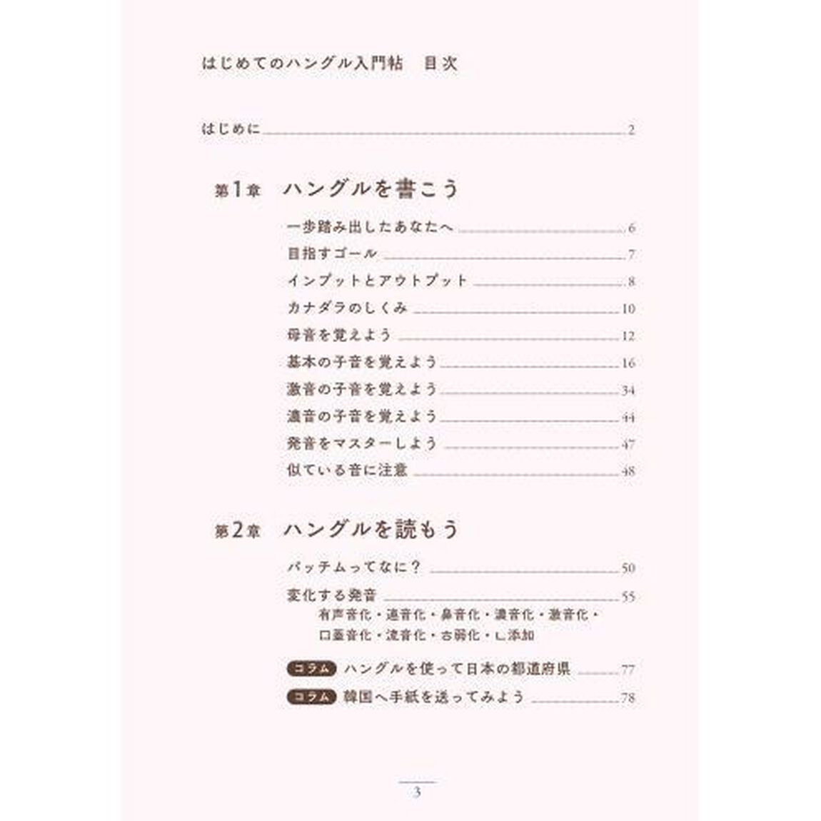 はじめてのハングル入門帖