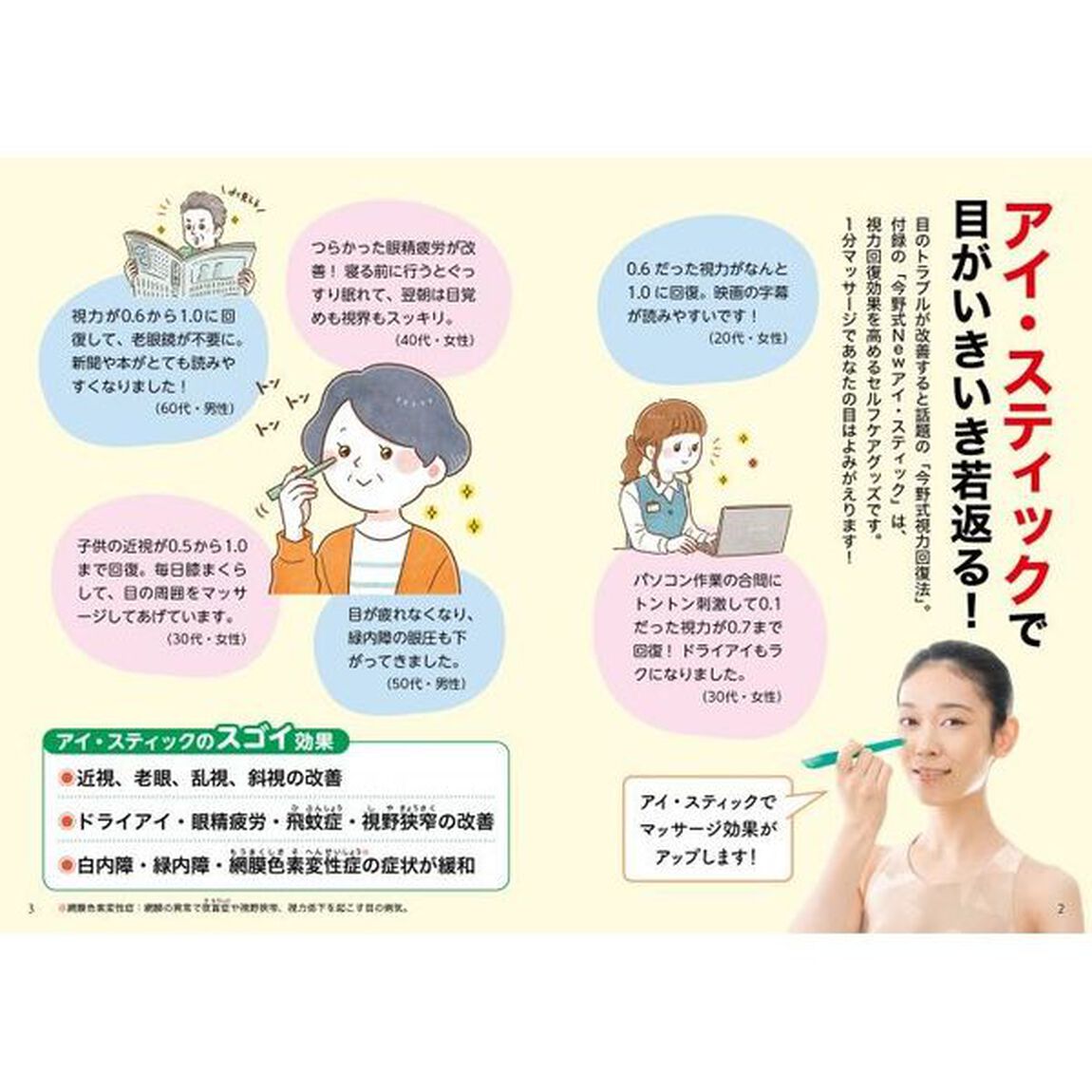 １分マッサージで目がよくなる！