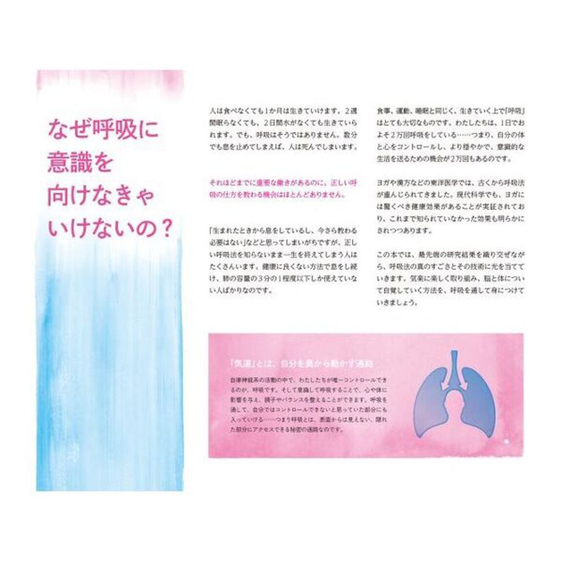 １日５分呼吸を描くと心が落ち着く　自分の「生きる」に集中するワークブック