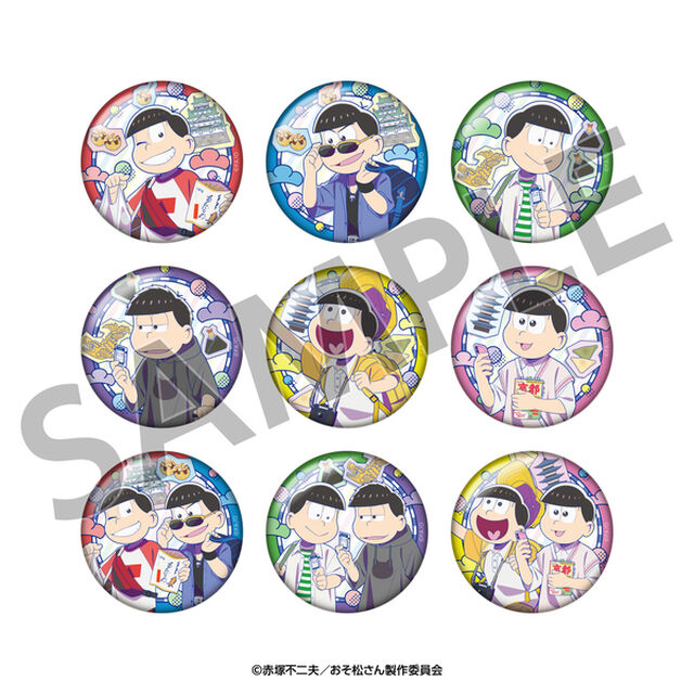 おそ松さん&times;推し旅 トレーディング缶バッジ（全9種よりランダム1種）