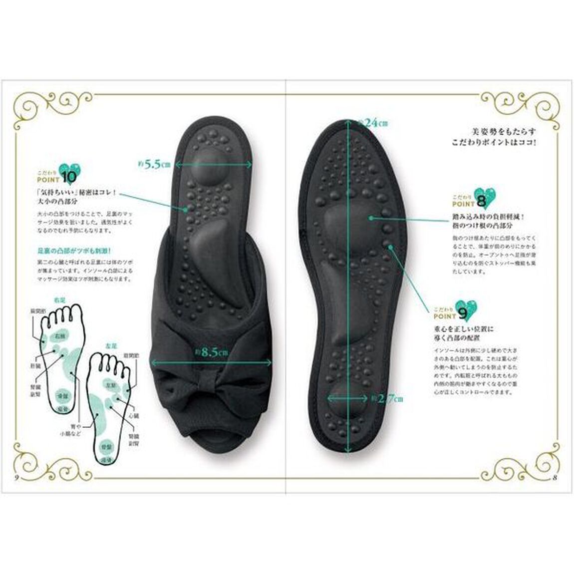 美姿勢をつくるスリッパ付き はくだけ!スリッパダイエット BLACK