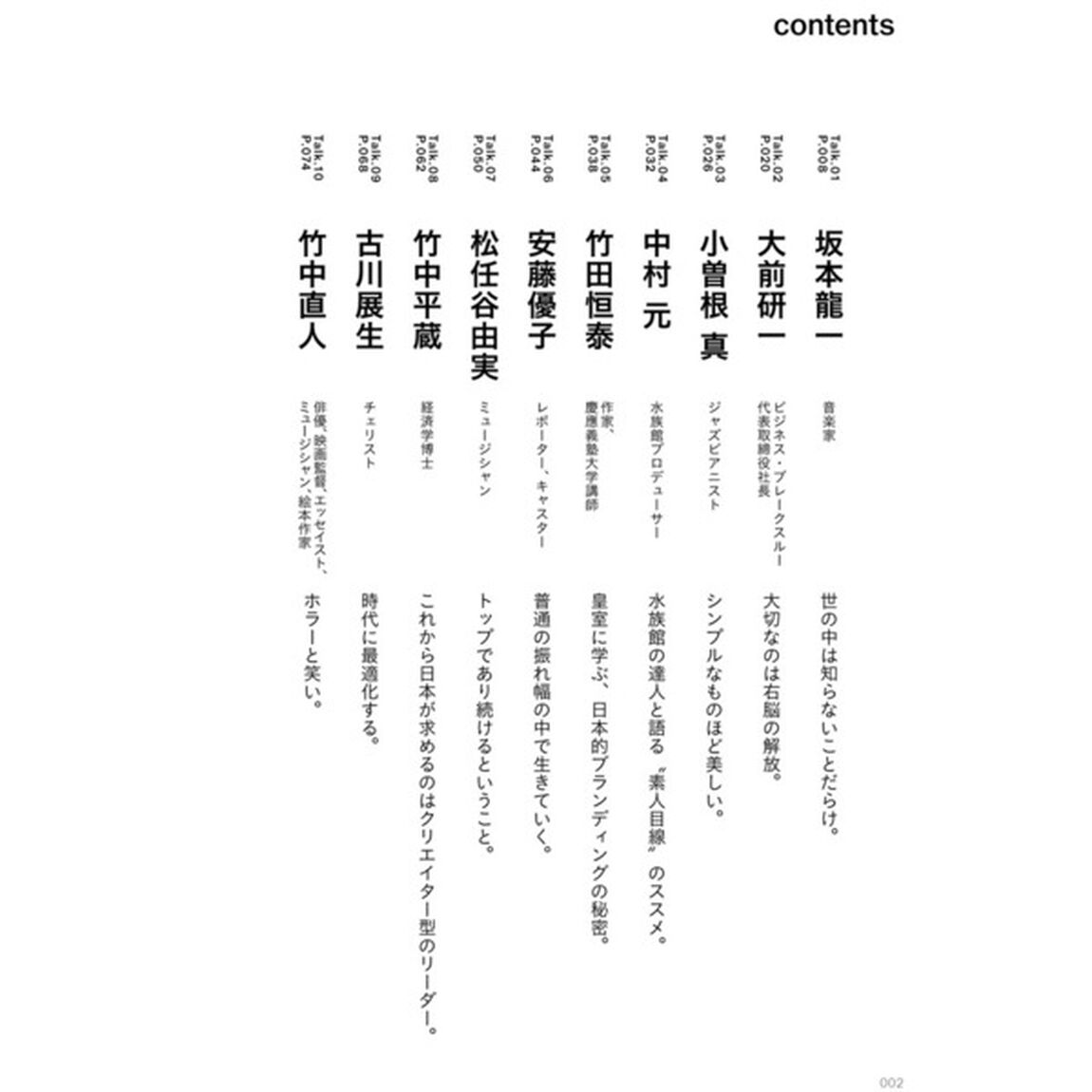 聞き上手話し上手　３８の可士和談議