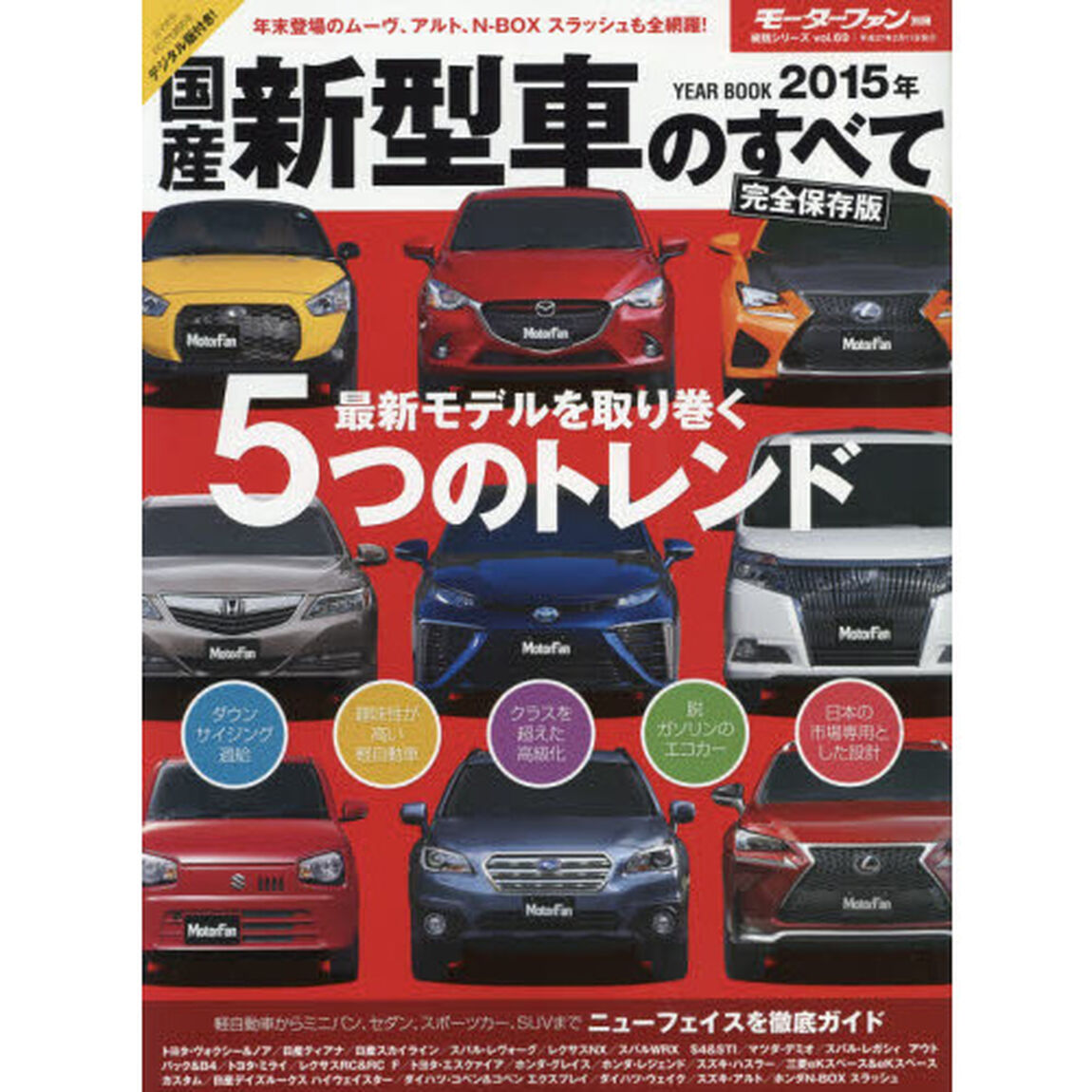 国産新型車のすべて　２０１５年