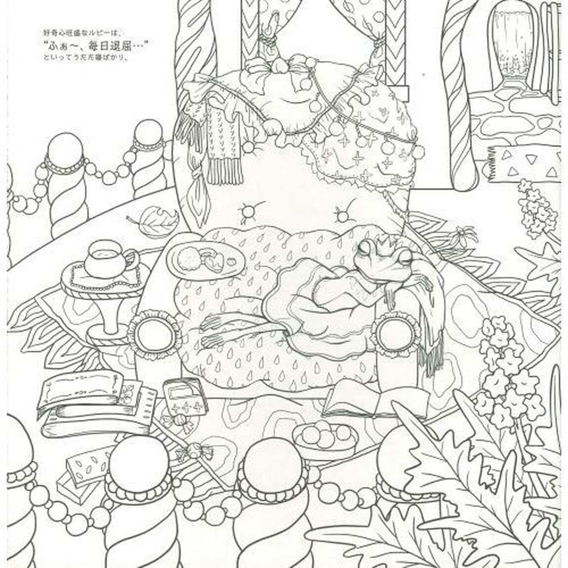 ルビーの素敵な夢　物語のある美しい塗り絵