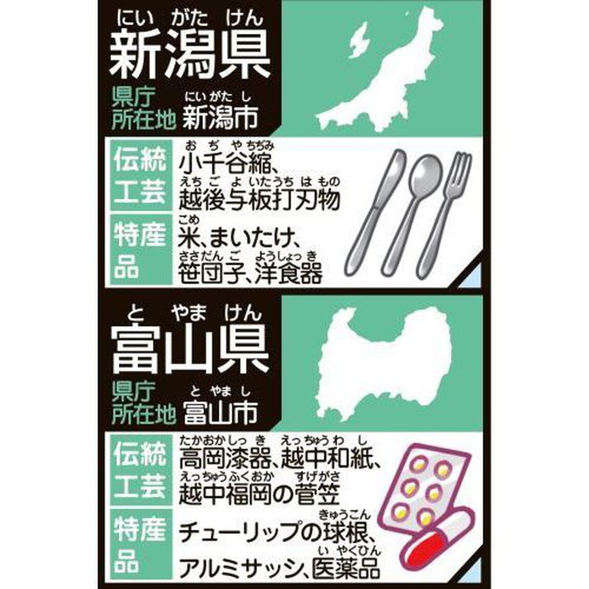 Ｃ１　小学中学年　学習日本地図