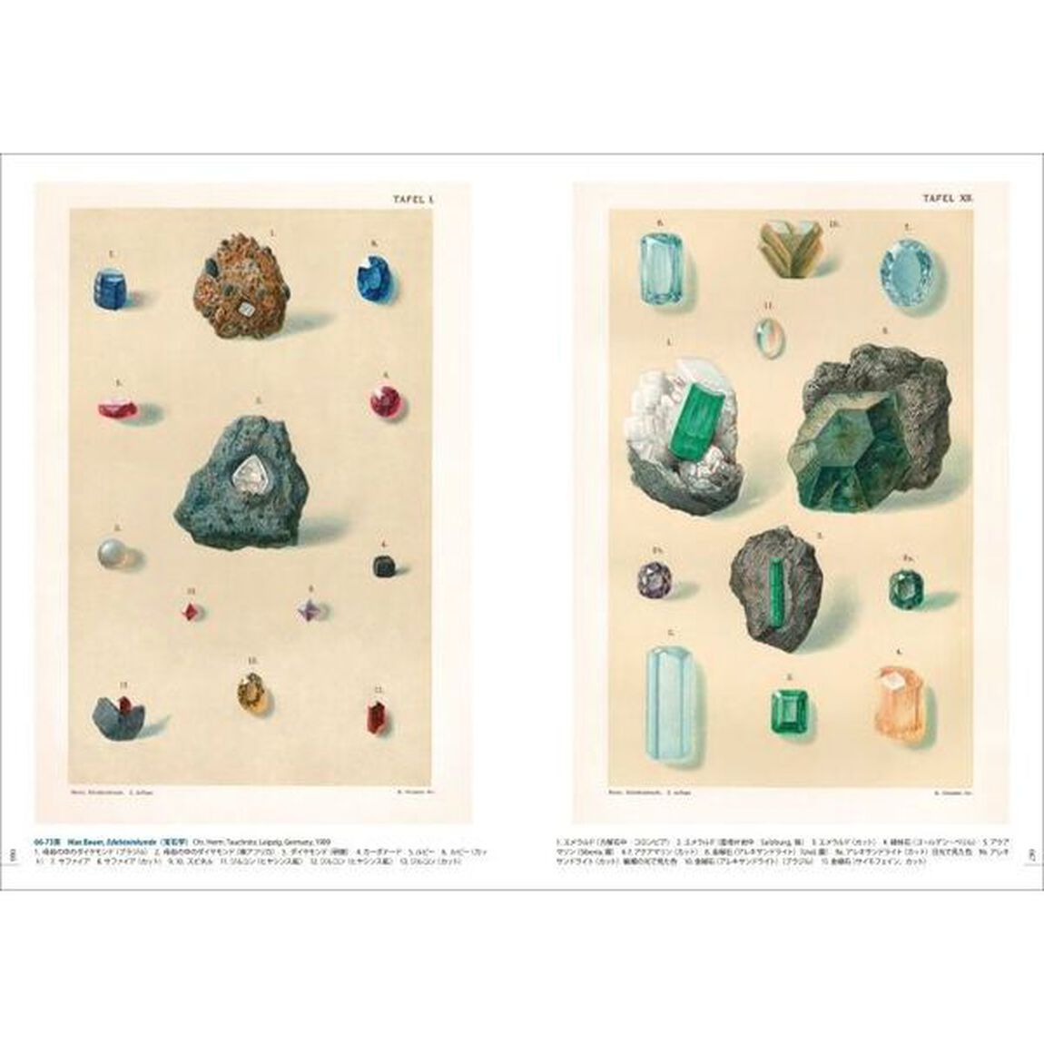 美しいアンティーク鉱物画の本「増補愛蔵版」