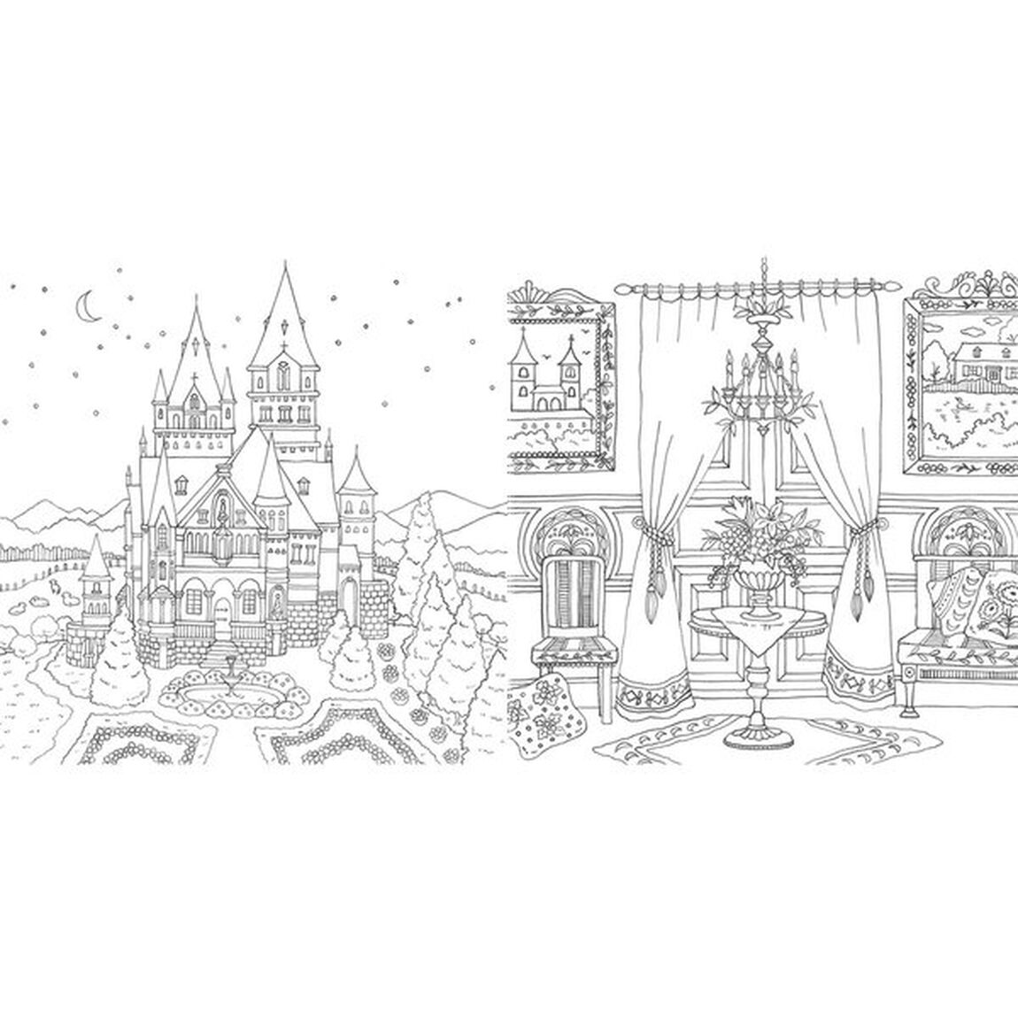 Romantic Country ロマンティック・カントリー 美しい城が佇む国「COCOT」のファンタジー塗り絵ブック