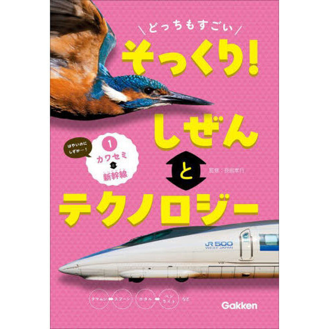どっちもすごいそっくり！しぜんとテクノロジー　１「カワセミと新幹線」