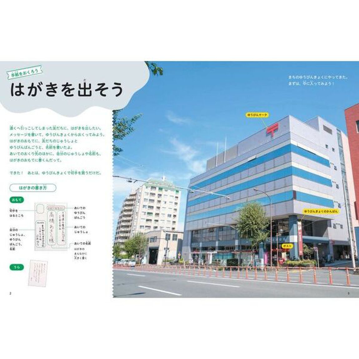 みんなのまちのしせつ図鑑　しせつのつかい方がよくわかる　〔３〕「ゆうびんきょくにいこう」