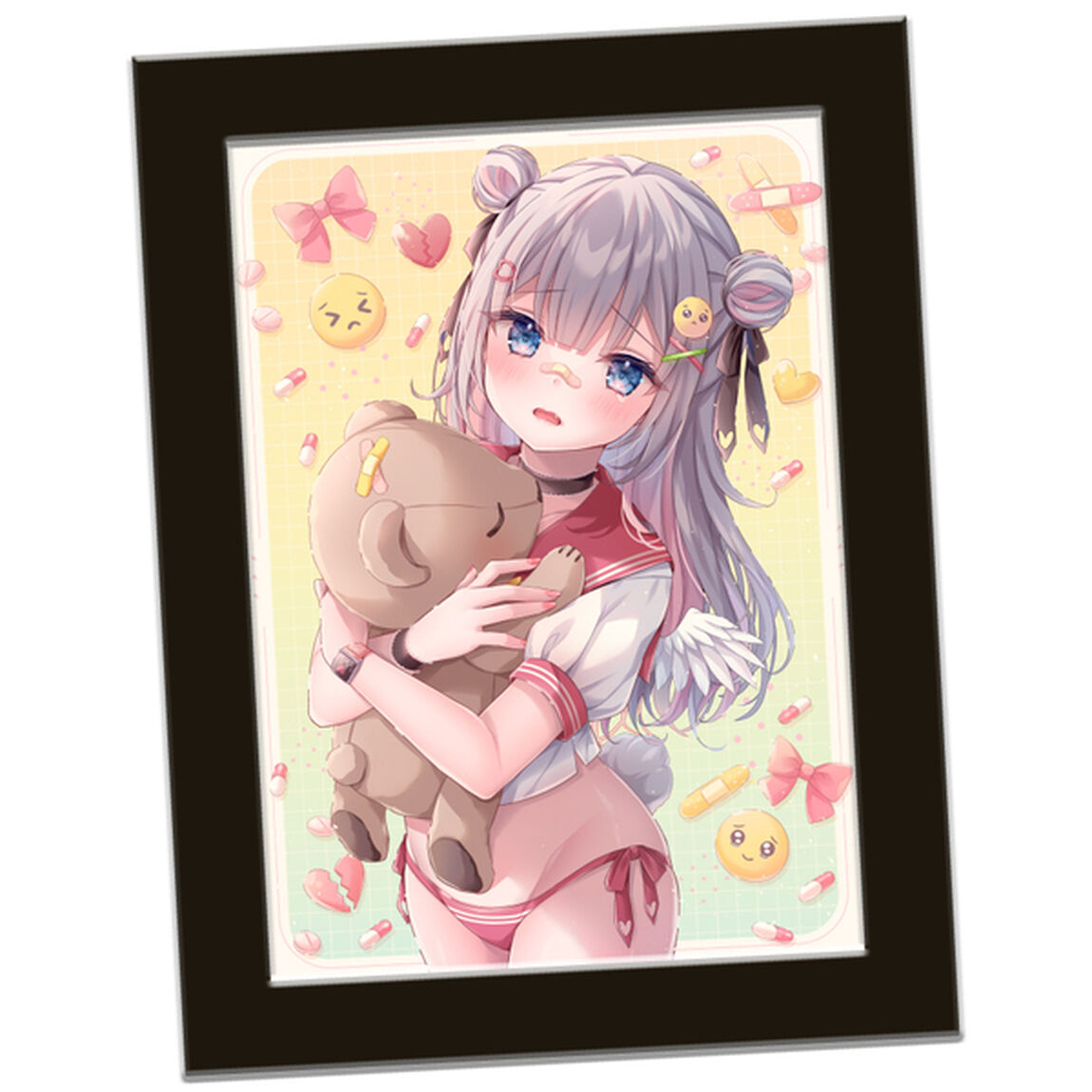 【絵師コレ】「ねむりねむ」 複製原画(黒フチ)