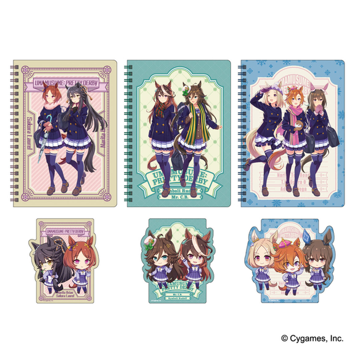 【ウマ娘 プリティーダービー】2nd Anniversary  オリジナルステッカー付リングノート（シンボリルドルフ＆ミスターシービー）＜二次予約分＞