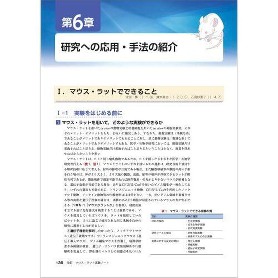 マウス・ラット実験ノート　はじめての取り扱い、倫理・法的規制から、飼育法・投与・麻酔・解剖、分子生物学的手法とゲノム編集まで「改訂」