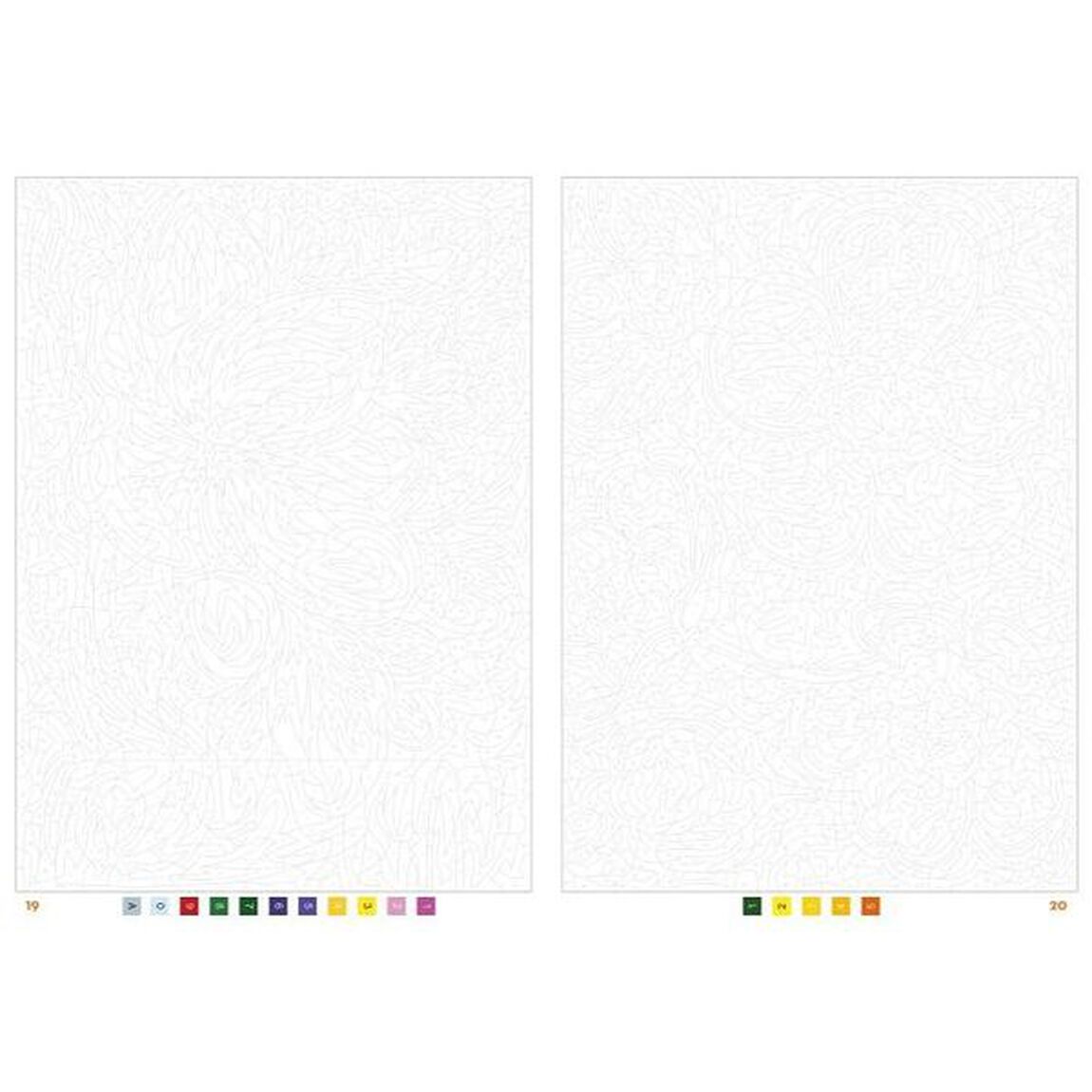 １００パズルぬりえ　１１「あざやかな花々」