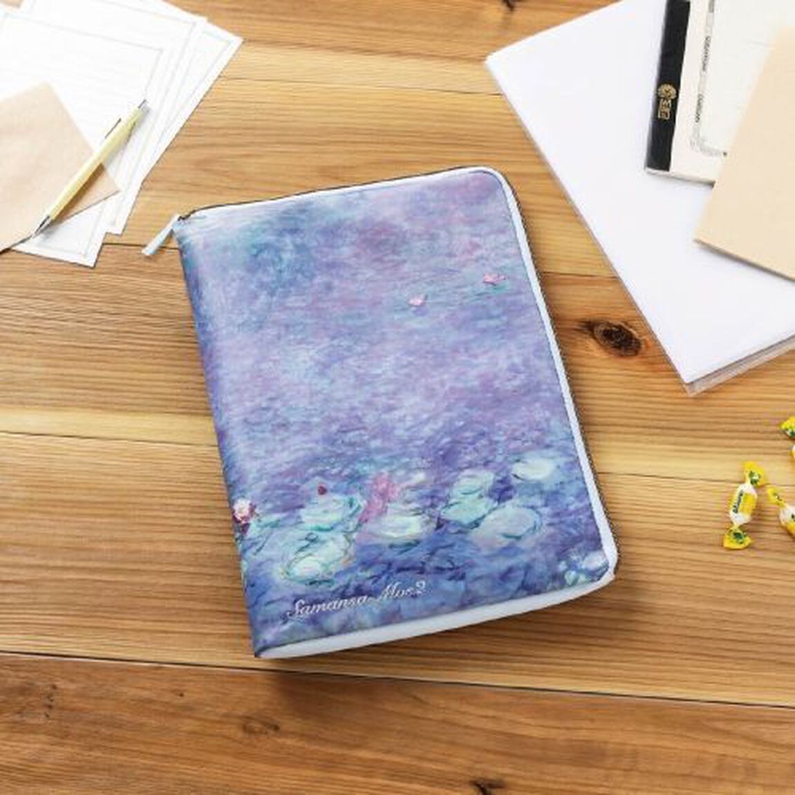 Samansa Mos2&times;モネ 睡蓮 A4が入る！整理収納にぴったりなポーチBOOK (宝島社ブランドブック)