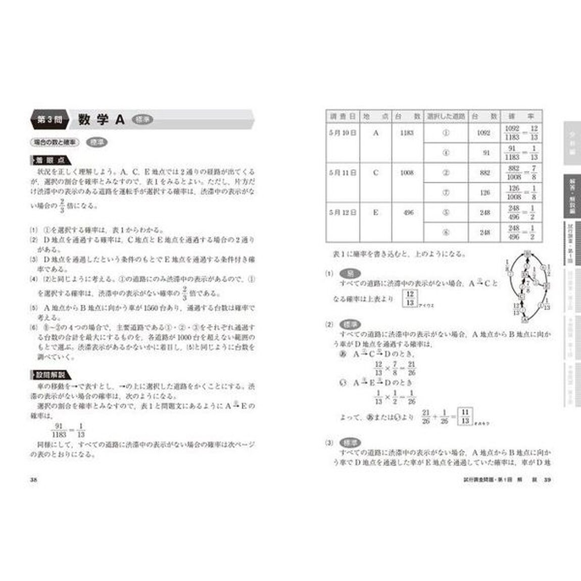 大学入学共通テスト数学１・Ａ予想問題集
