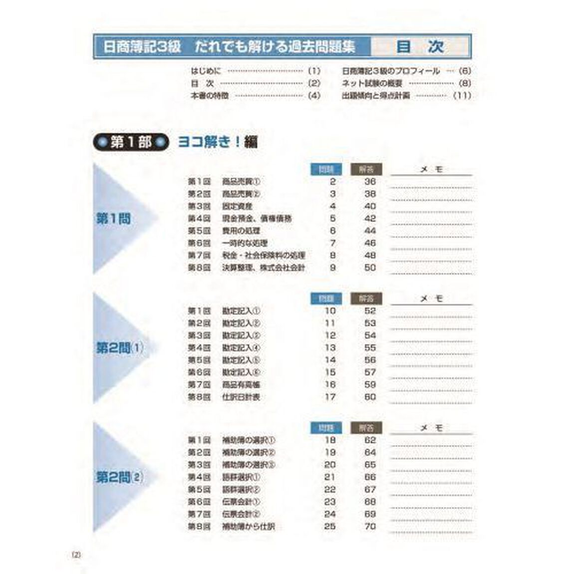 日商簿記３級だれでも解ける過去問題集