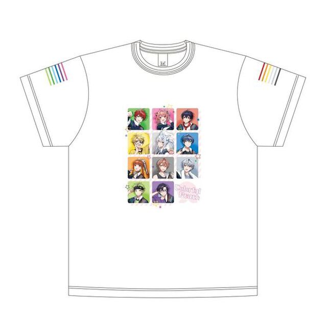 カラフルピーチ　Tシャツ　等身絵柄・白 【Lサイズ】【セブンネット限定】
