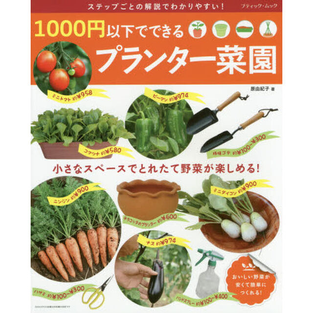 １０００円以下でできるプランター菜園　小さなスペースでとれたて野菜が楽しめる！　ステップごとの解説でわかりやすい！