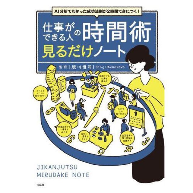 仕事ができる人の時間術見るだけノート　ＡＩ分析でわかった成功法則が２時間で身につく！