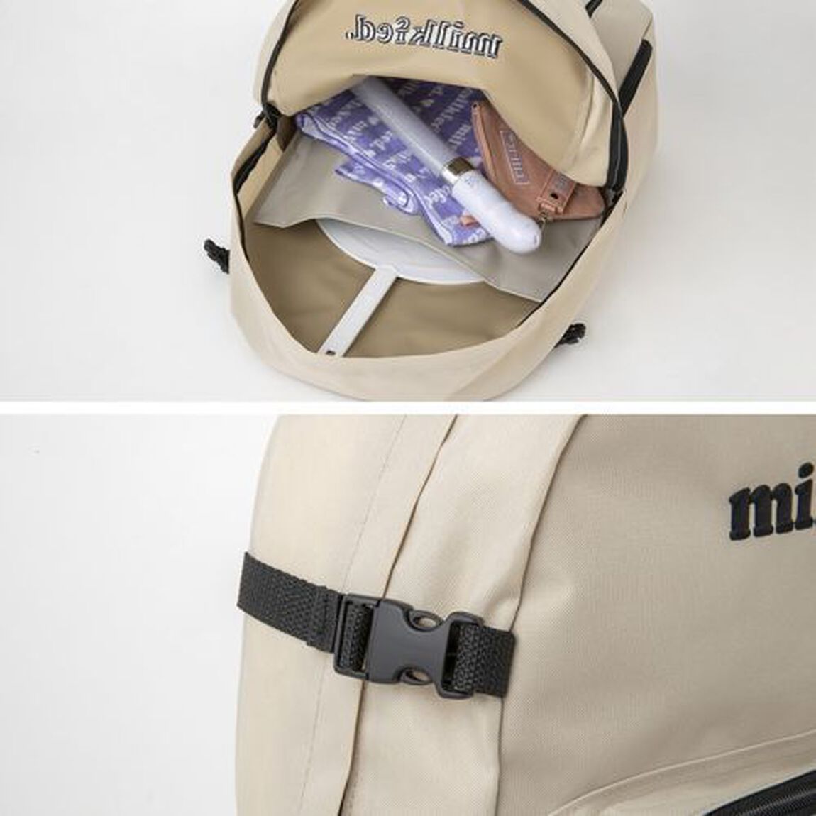 MILKFED. SPECIAL BOOK Multi-pocket Backpack #BEIGE (宝島社ブランドブック)
