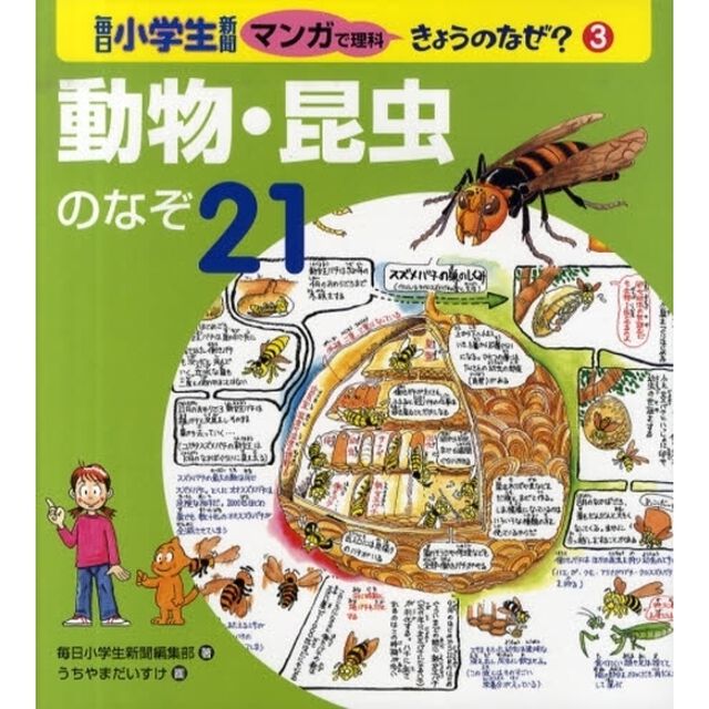 毎日小学生新聞マンガで理科きょうのなぜ？　３「動物・昆虫のなぞ２１」